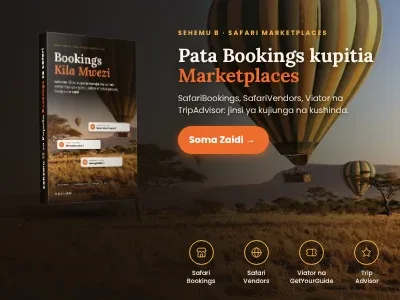 Bookings Kila Mwezi: Sehemu 12 za Kupata Wateja wa Safari · 3